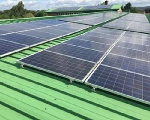 Solar PV panels on primary school in Swinton