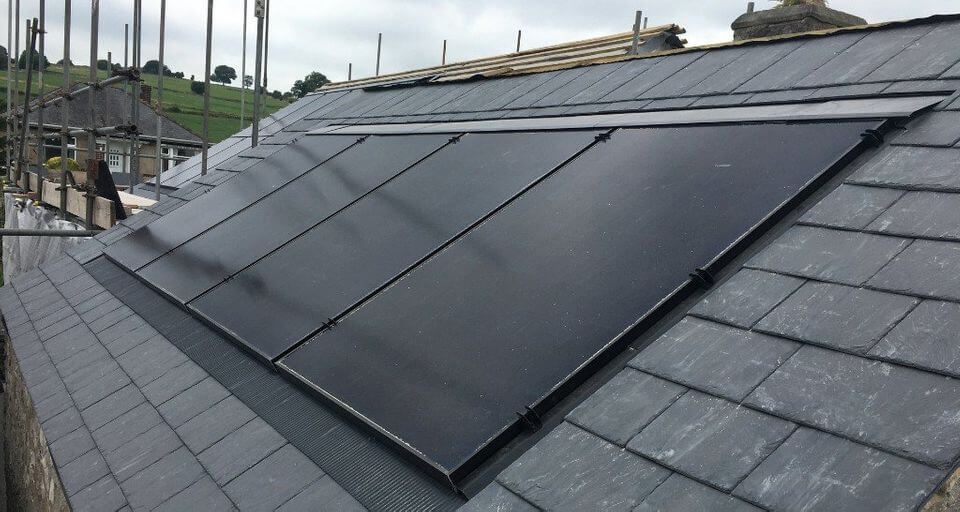 Sunpower solar panels on roof