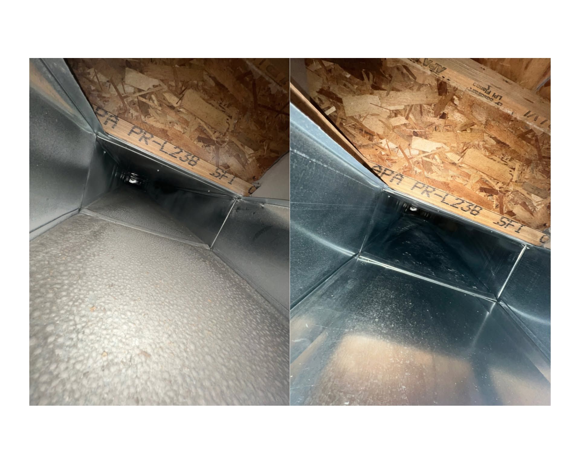 Interior corner with dark floor tiles and a tan patterned wall panel