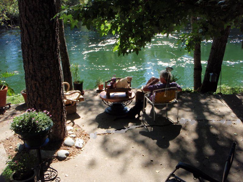 Rope swing at Steel Bridge cabins
