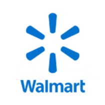 The Walmart logo, featuring a blue six-pointed spark symbol above the blue text 
