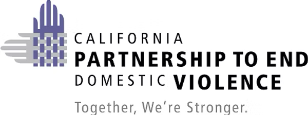 Logo for California Partnership to End Domestic 