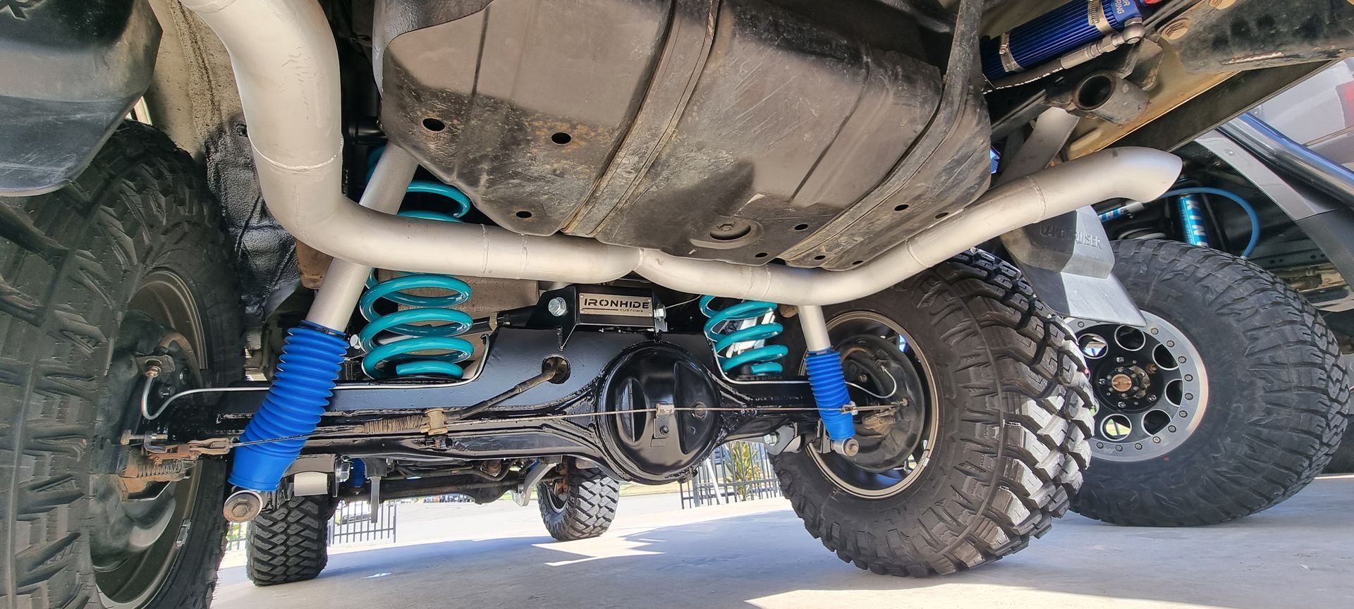 A Low-Angle View of A Vehicle's Undercarriage — Ironhide Customs In Garbutt, QLD