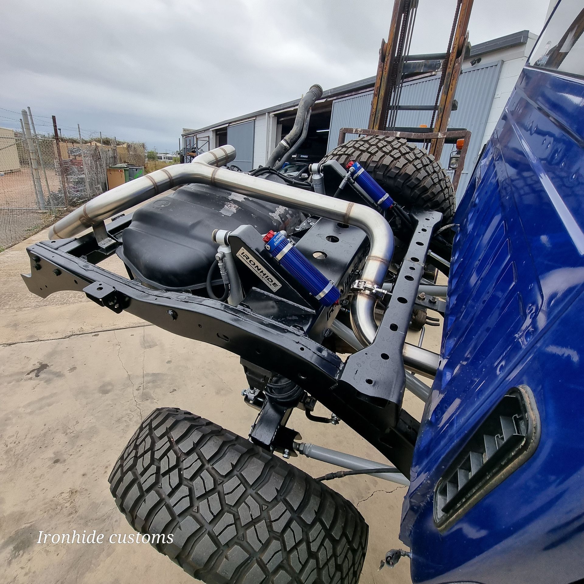 Image Showing the Back of The Car Showing the Rear Coil — Ironhide Customs In Garbutt, QLD