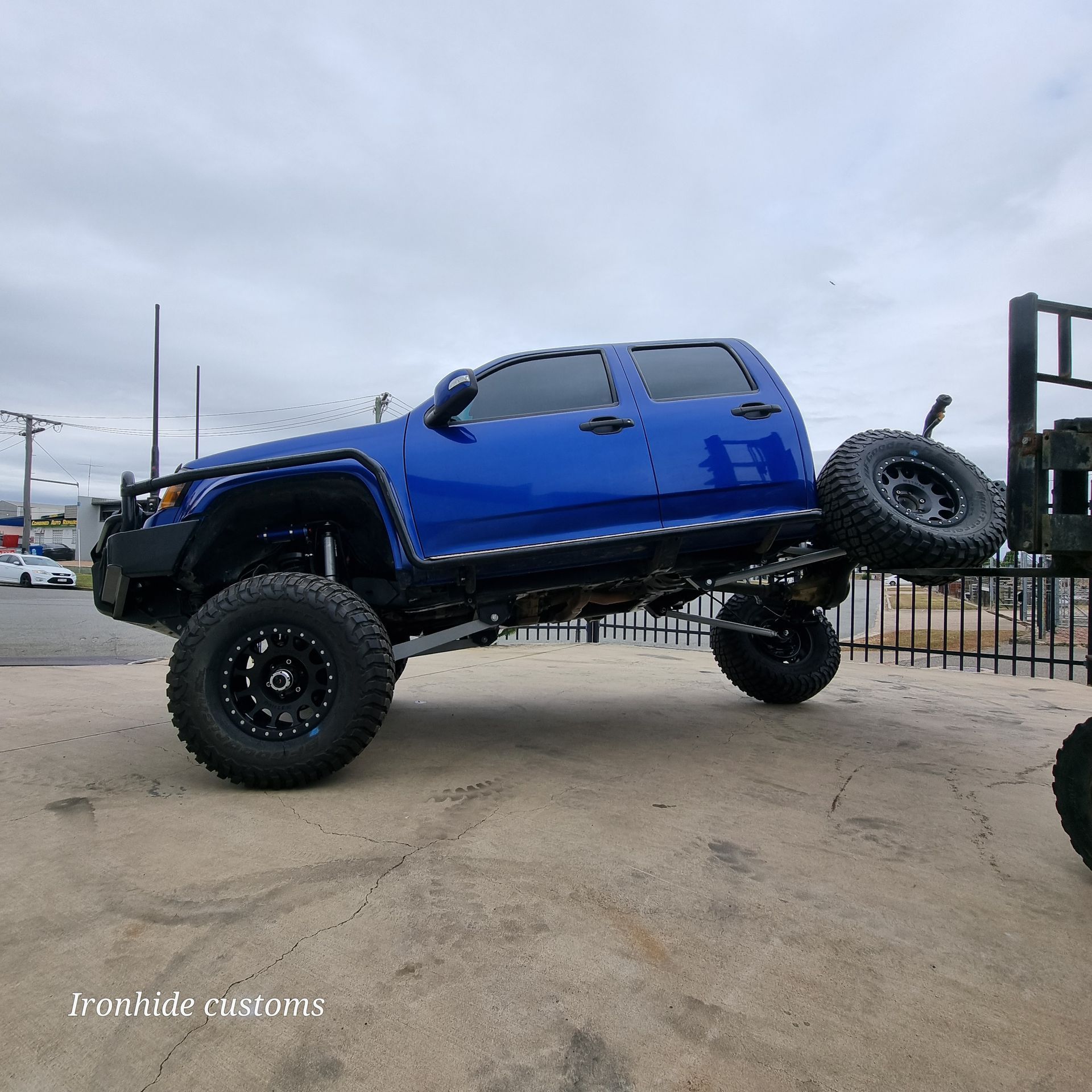 Front Coil of Colorado DMAX — Ironhide Customs In Garbutt, QLD
