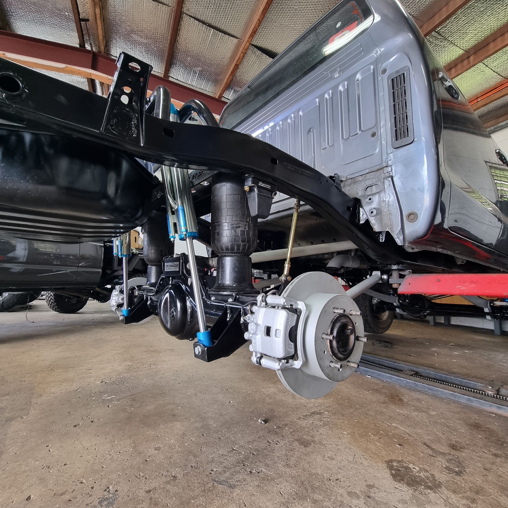 A Black Truck Chassis — Ironhide Customs In Garbutt, QLD