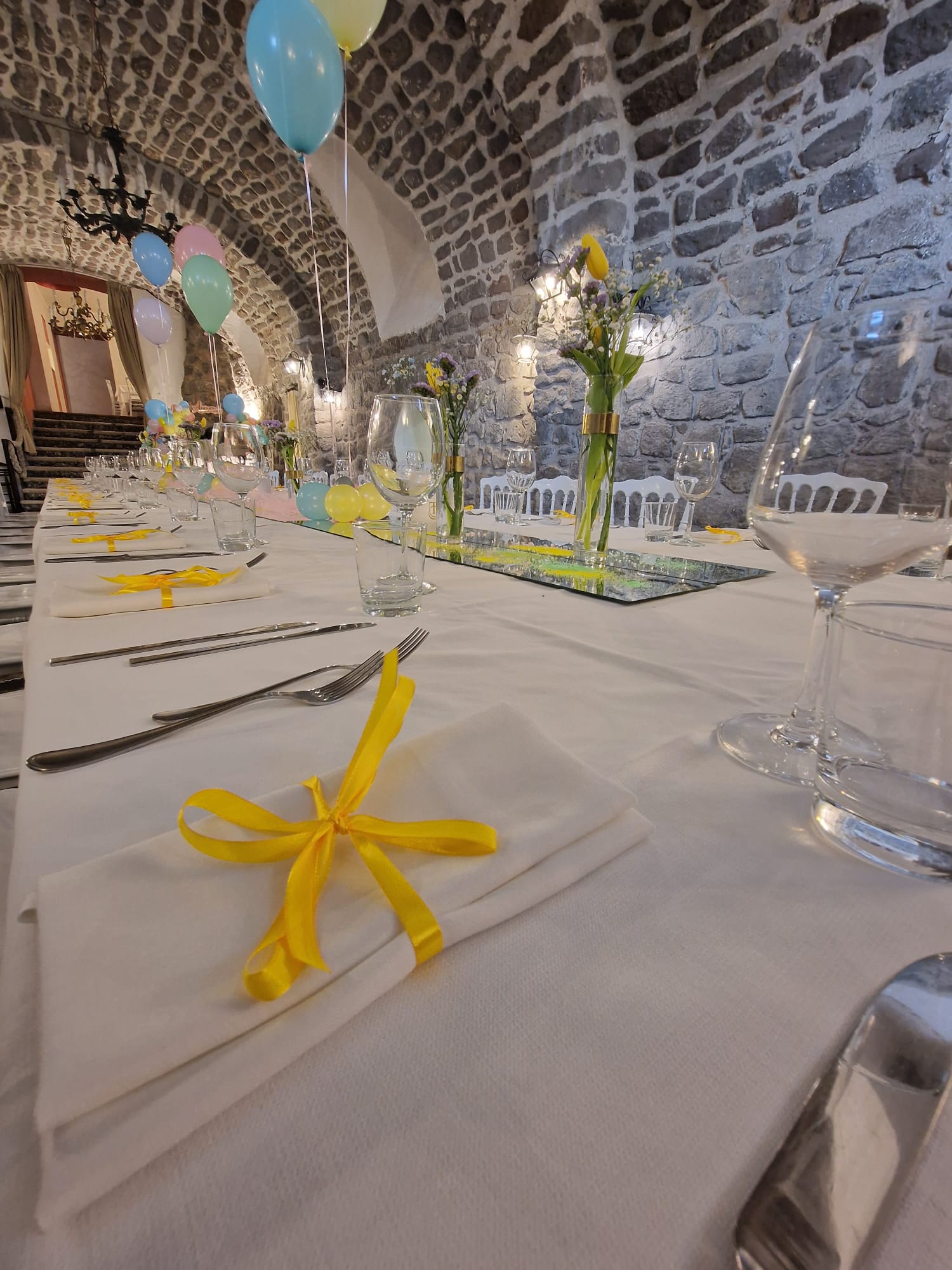 allestimento per il battesimo di un bambina presso Tenuta Olivia 24