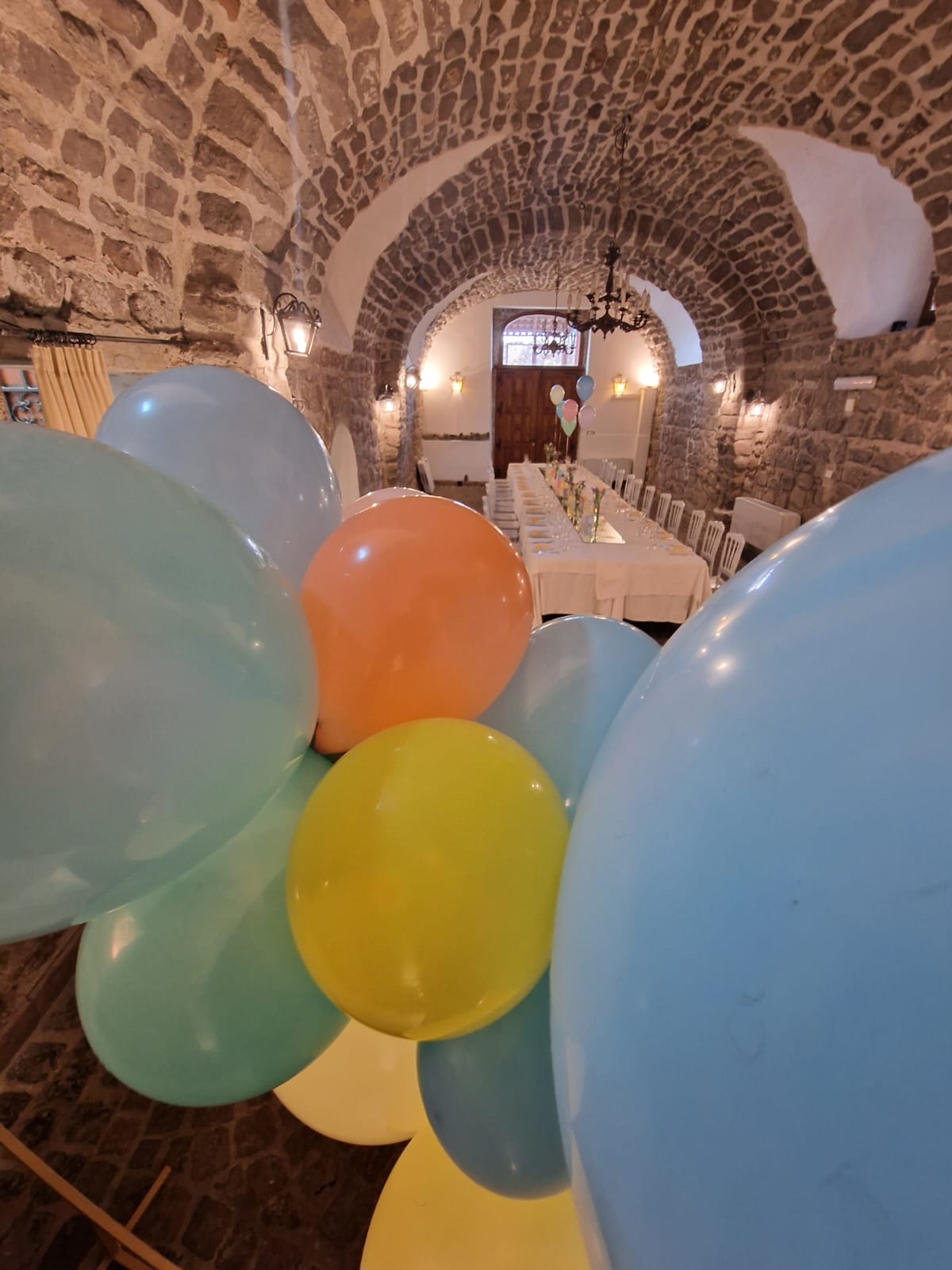 allestimento per il battesimo di un bambina presso Tenuta Olivia 2