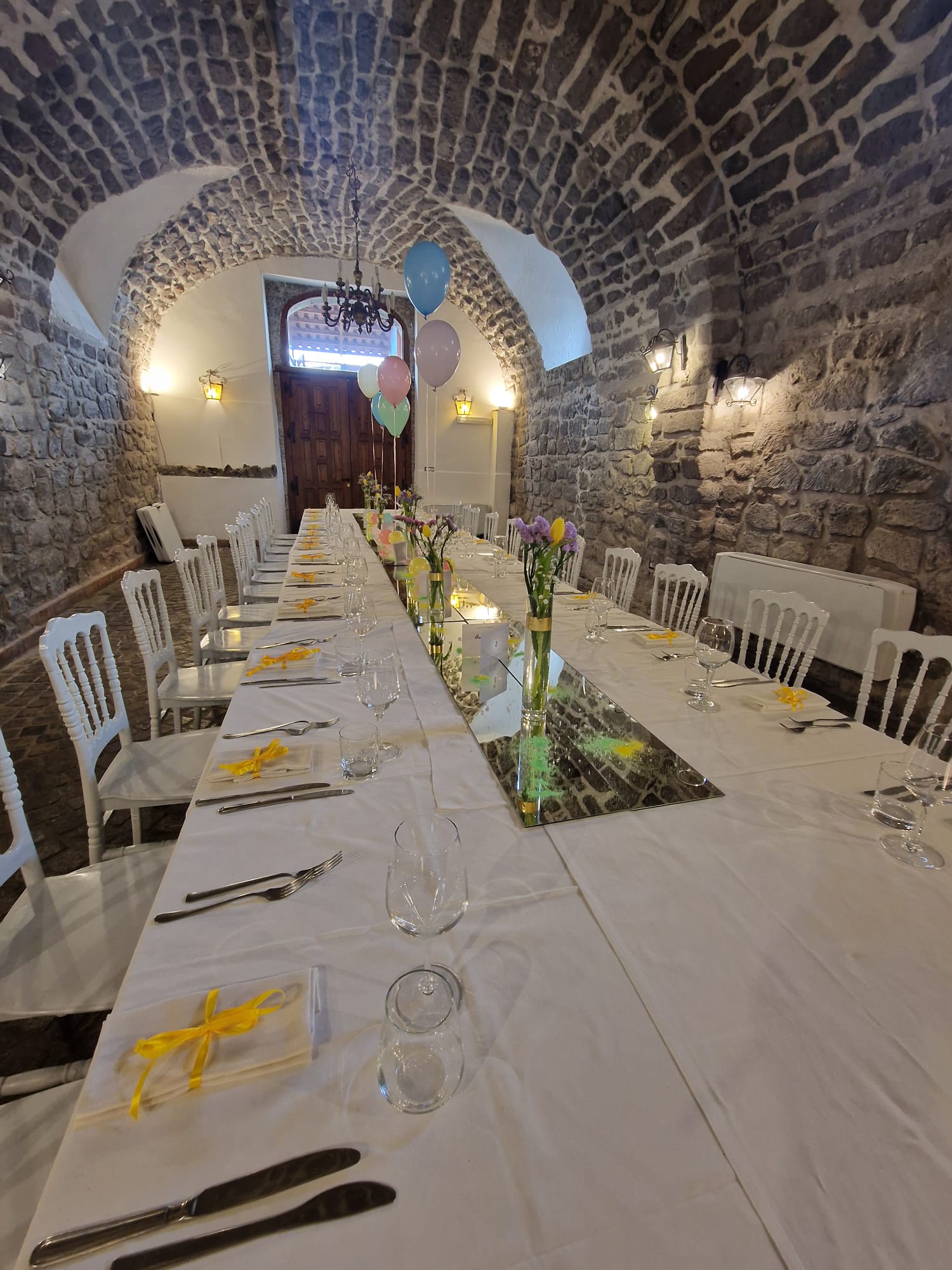 allestimento per il battesimo di un bambina presso Tenuta Olivia 11