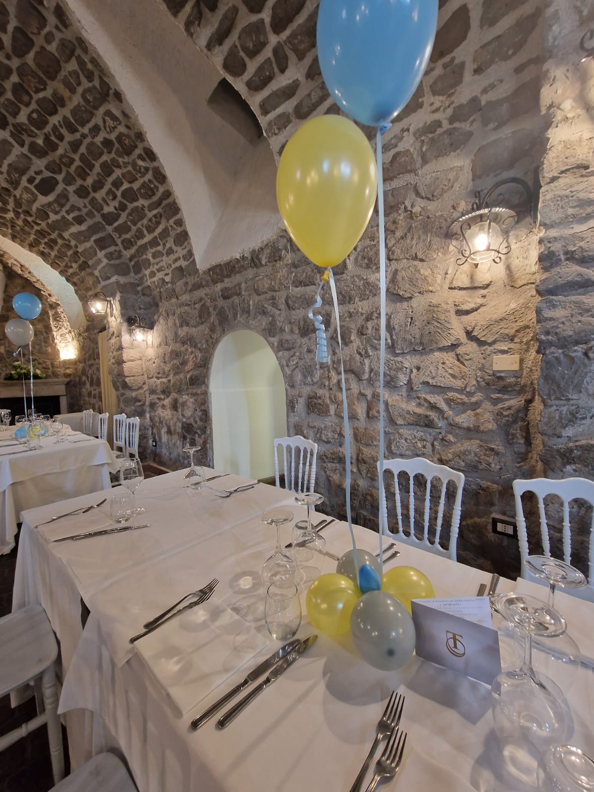 allestimento per il battesimo di un bambino presso Tenuta Olivia 72