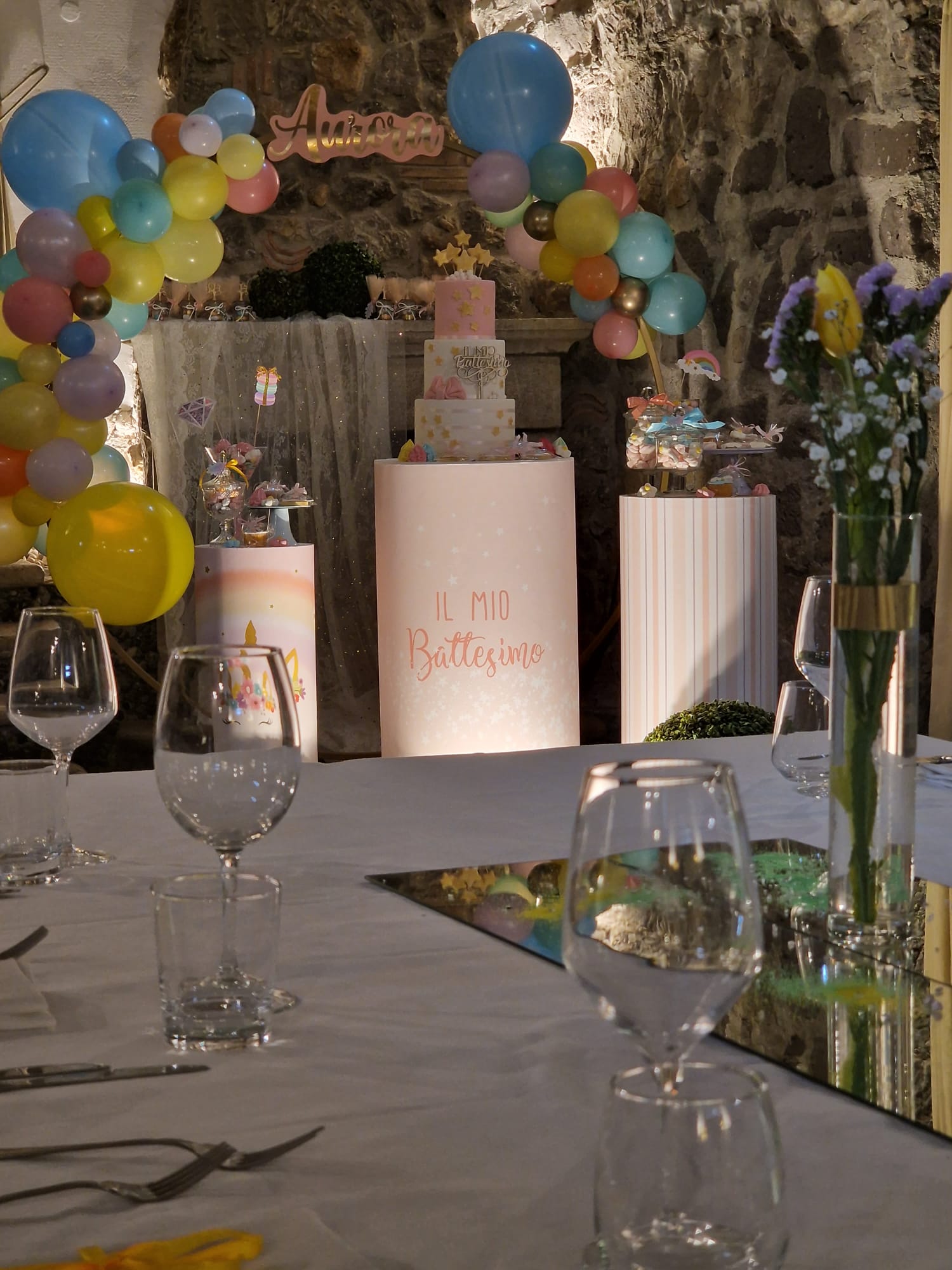 allestimento per il battesimo di un bambina presso Tenuta Olivia 17