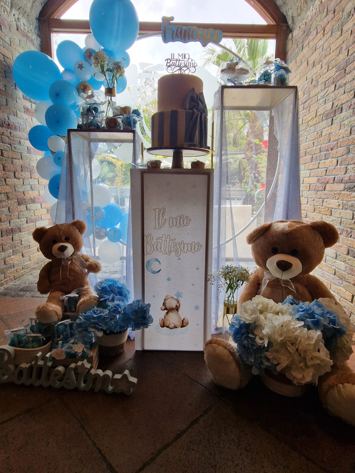 allestimento per il battesimo di un bambino presso Tenuta Olivia 50