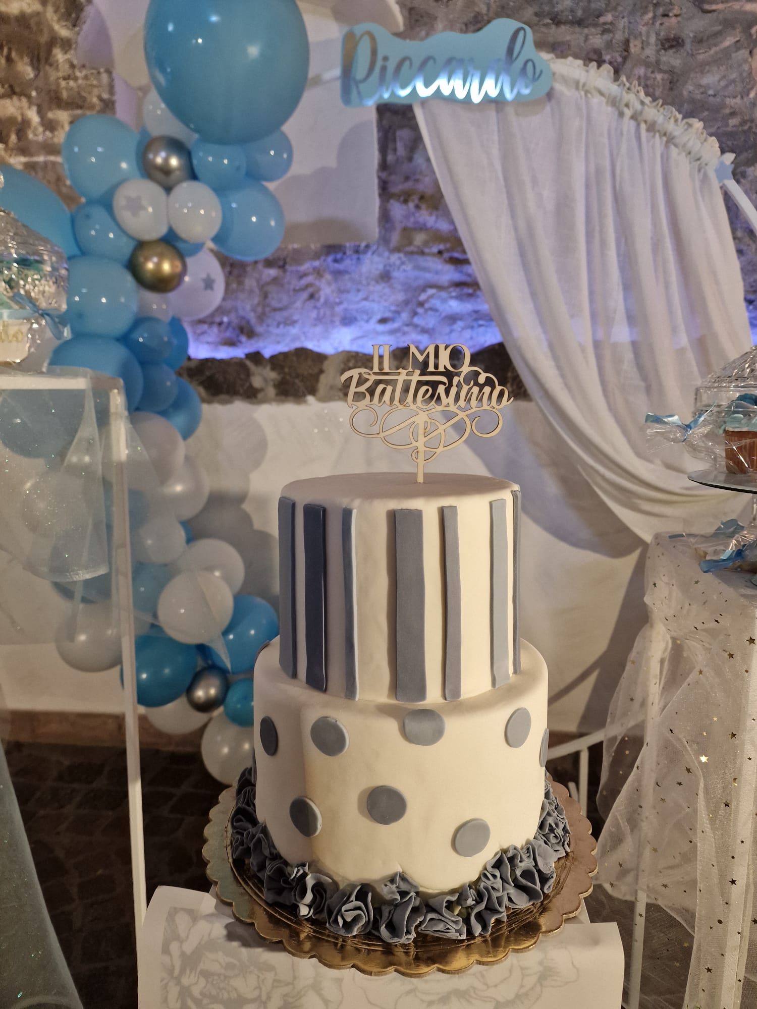 allestimento per il battesimo di un bambino presso Tenuta Olivia 45