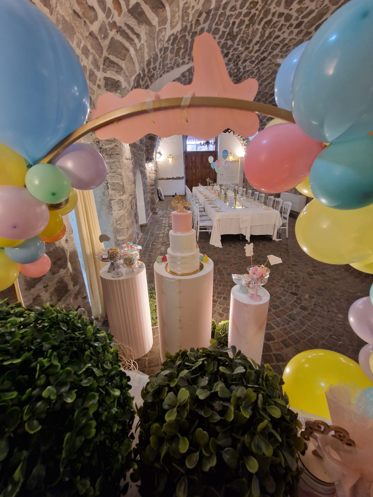 allestimento per il battesimo di un bambina presso Tenuta Olivia 14