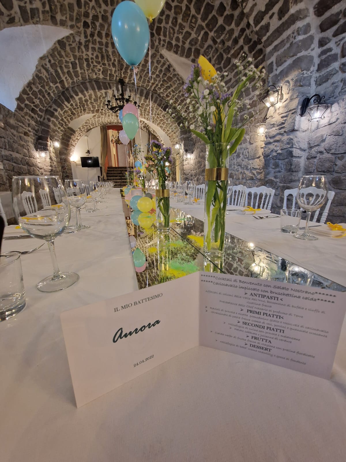 allestimento per il battesimo di un bambina presso Tenuta Olivia 17