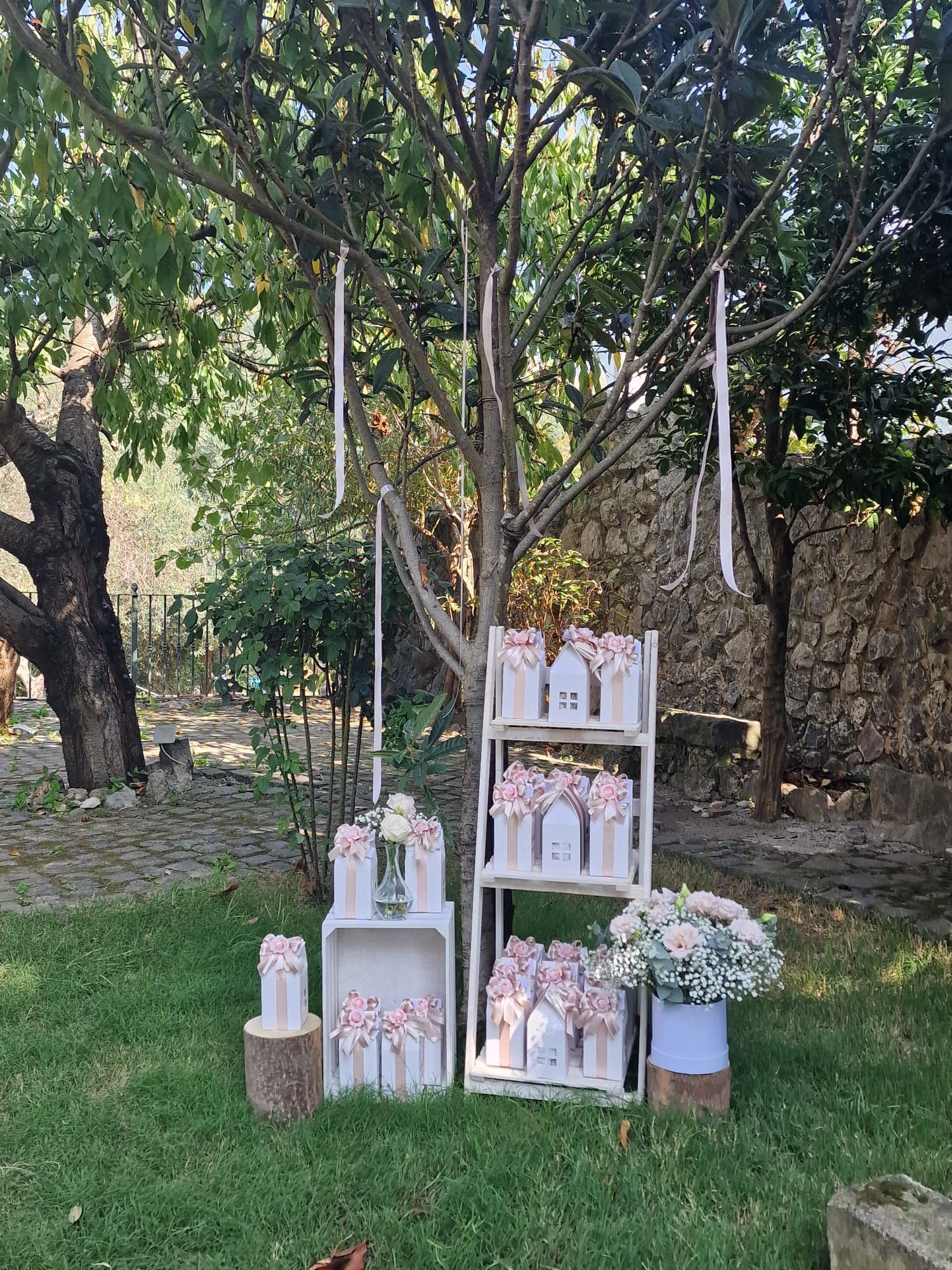 giardino Tenuta Olivia allestito per un matrimonio