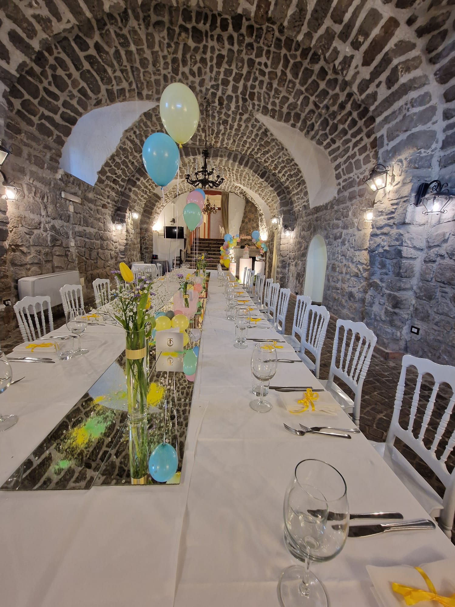 allestimento per il battesimo di un bambina presso Tenuta Olivia 8