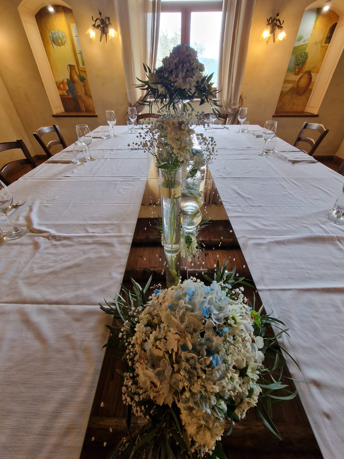 allestimento per il battesimo di un bambino presso Tenuta Olivia 59