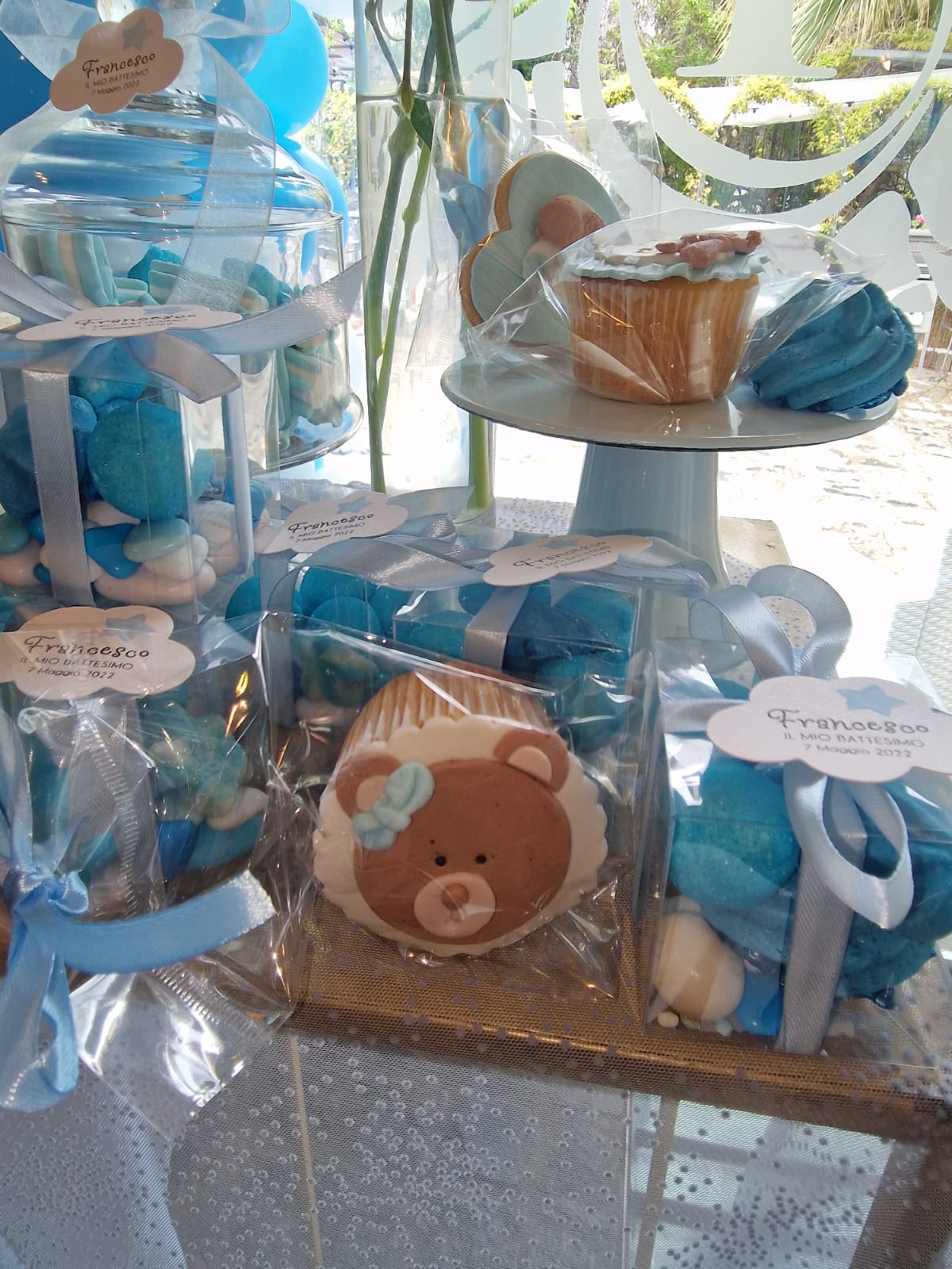 allestimento per il battesimo di un bambino presso Tenuta Olivia 75