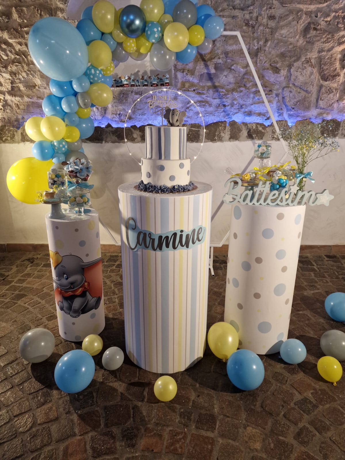 allestimento per il battesimo di un bambino presso Tenuta Olivia 73