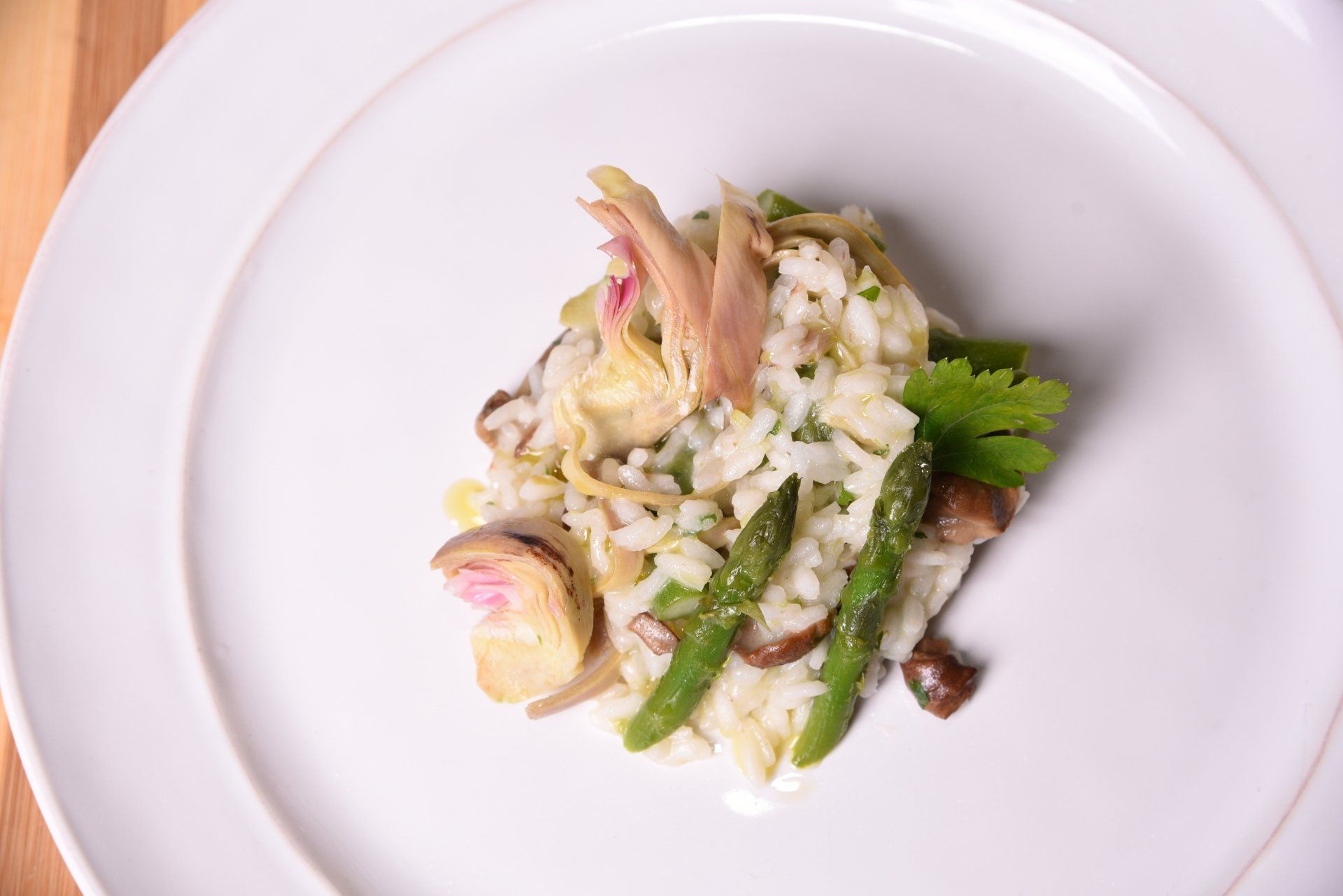 risotto carciofi e asparagi