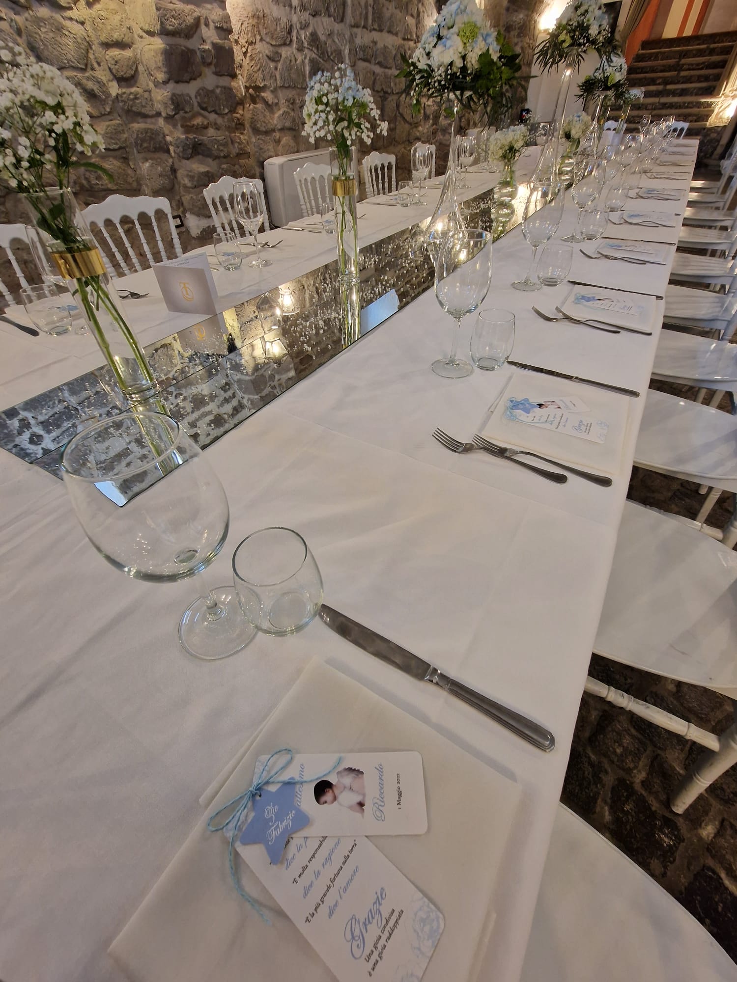 allestimento per il battesimo di un bambino presso Tenuta Olivia 39