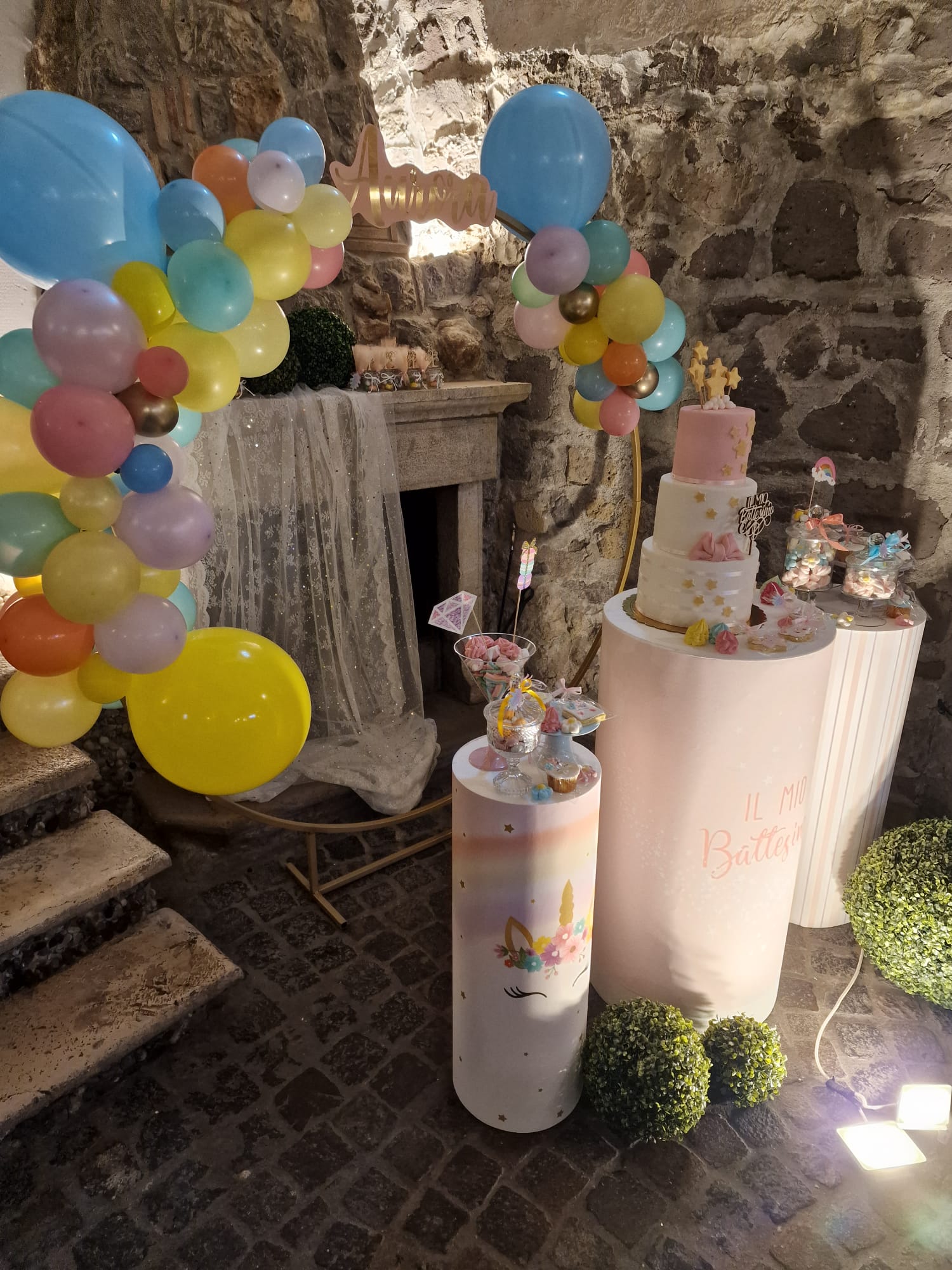 allestimento per il battesimo di un bambino presso Tenuta Olivia 93