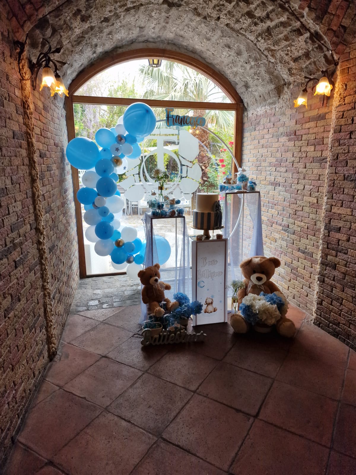 allestimento per il battesimo di un bambino presso Tenuta Olivia 29