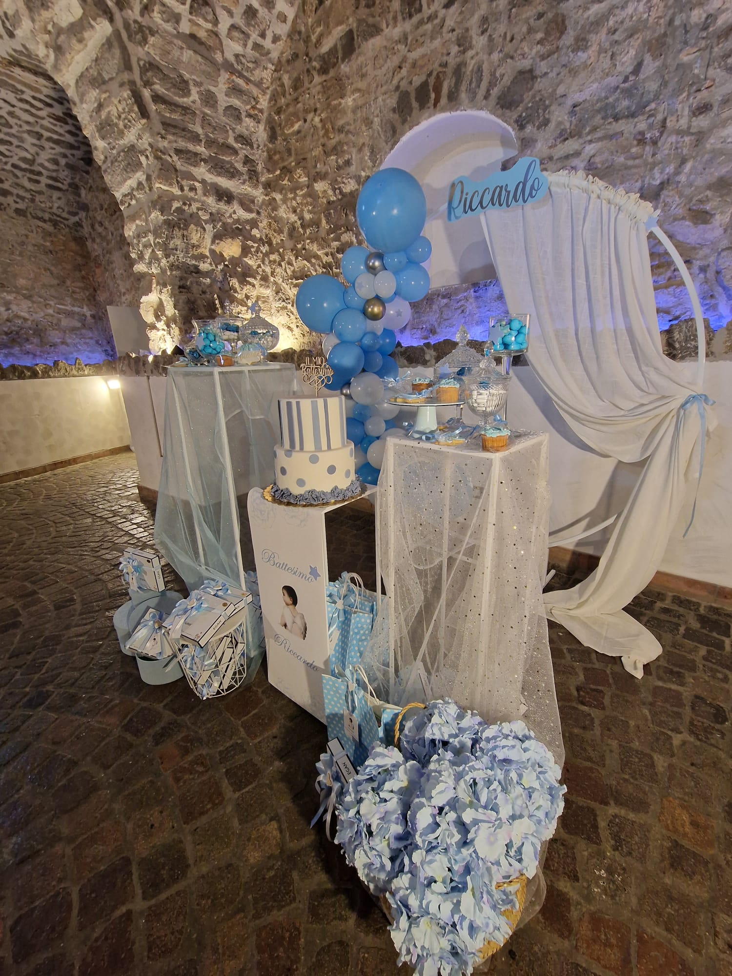 allestimento per il battesimo di un bambino presso Tenuta Olivia 25