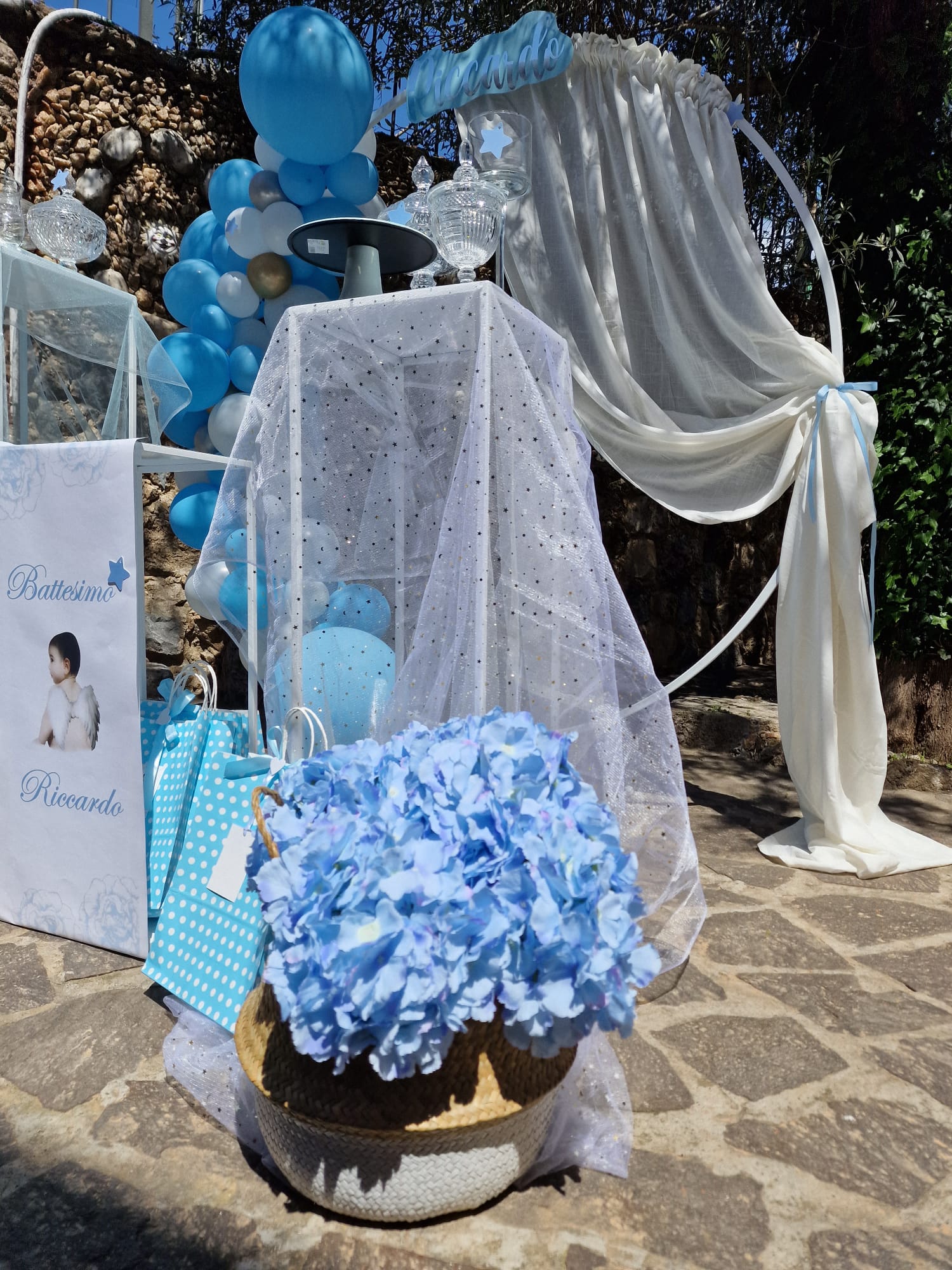 allestimento per il battesimo di un bambino presso Tenuta Olivia 10