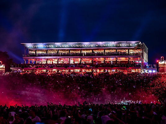 triple deck clearspan neptunium tomorrowland vip 1