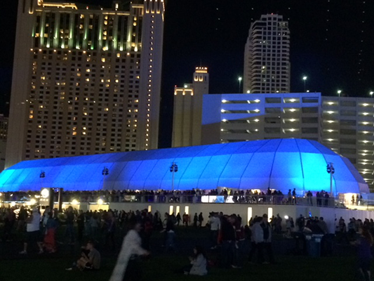 rock in rio iglo tent festival 1