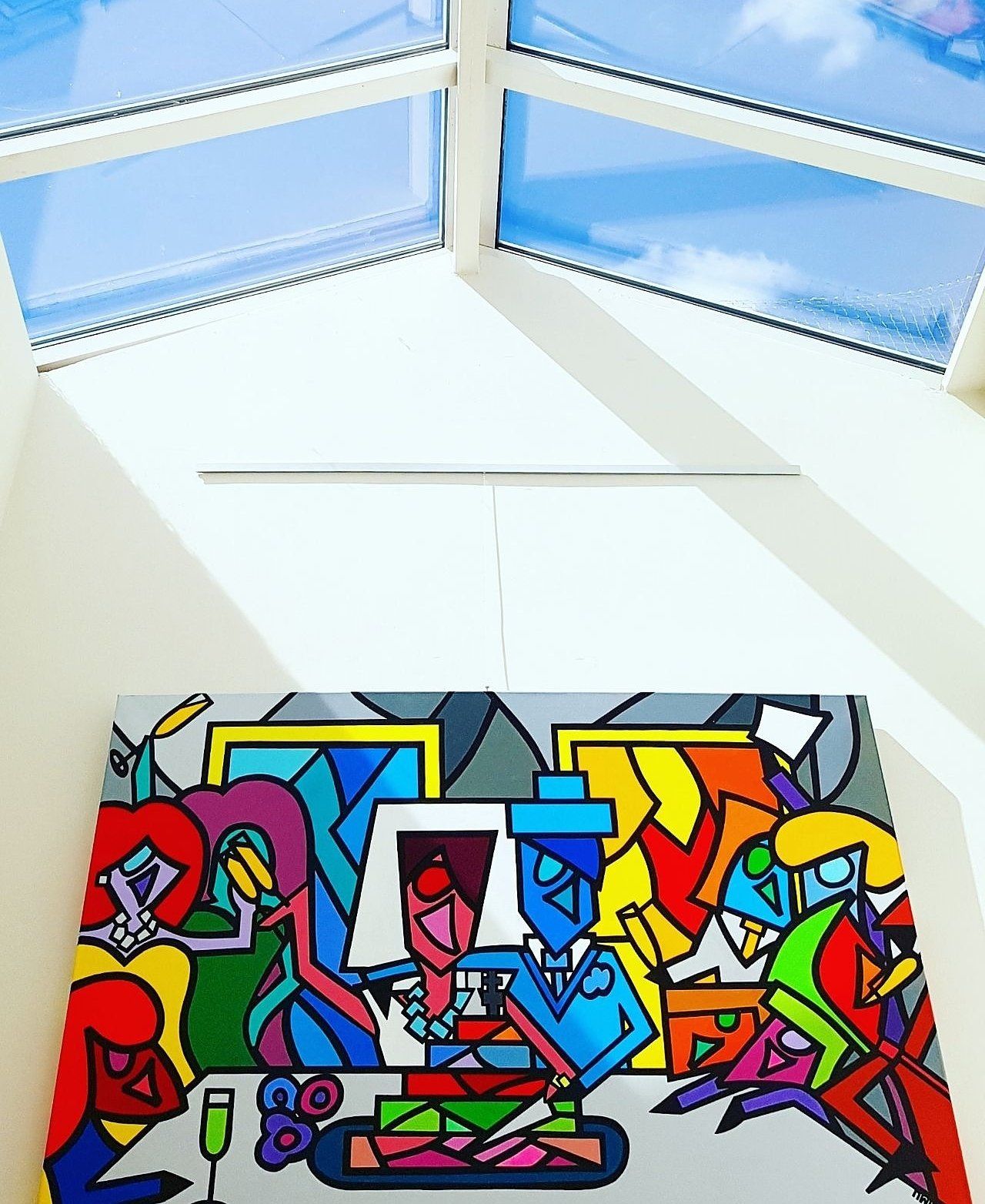 hedendaagse kunst contemporary art. Wedding painting. marry painting. schilderij trouwen.bloemen schilderij .Den haag painting. schilderij modern.  .michael burgers. Modern paintings. Acrylic paintings. Dutch artitst. kunstenaar den haag. strakke schilderijen.