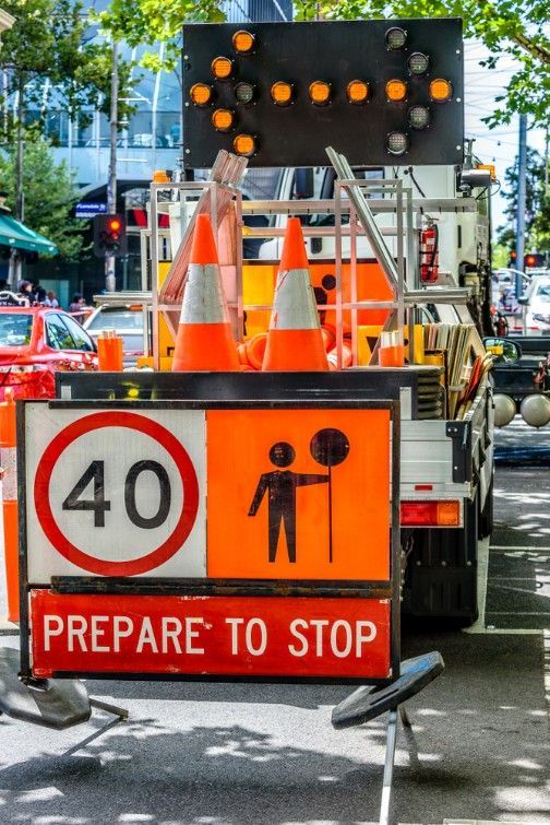 A Sign That Says Prepare to Stop on It — Hire Power NT in Berrimah, NT