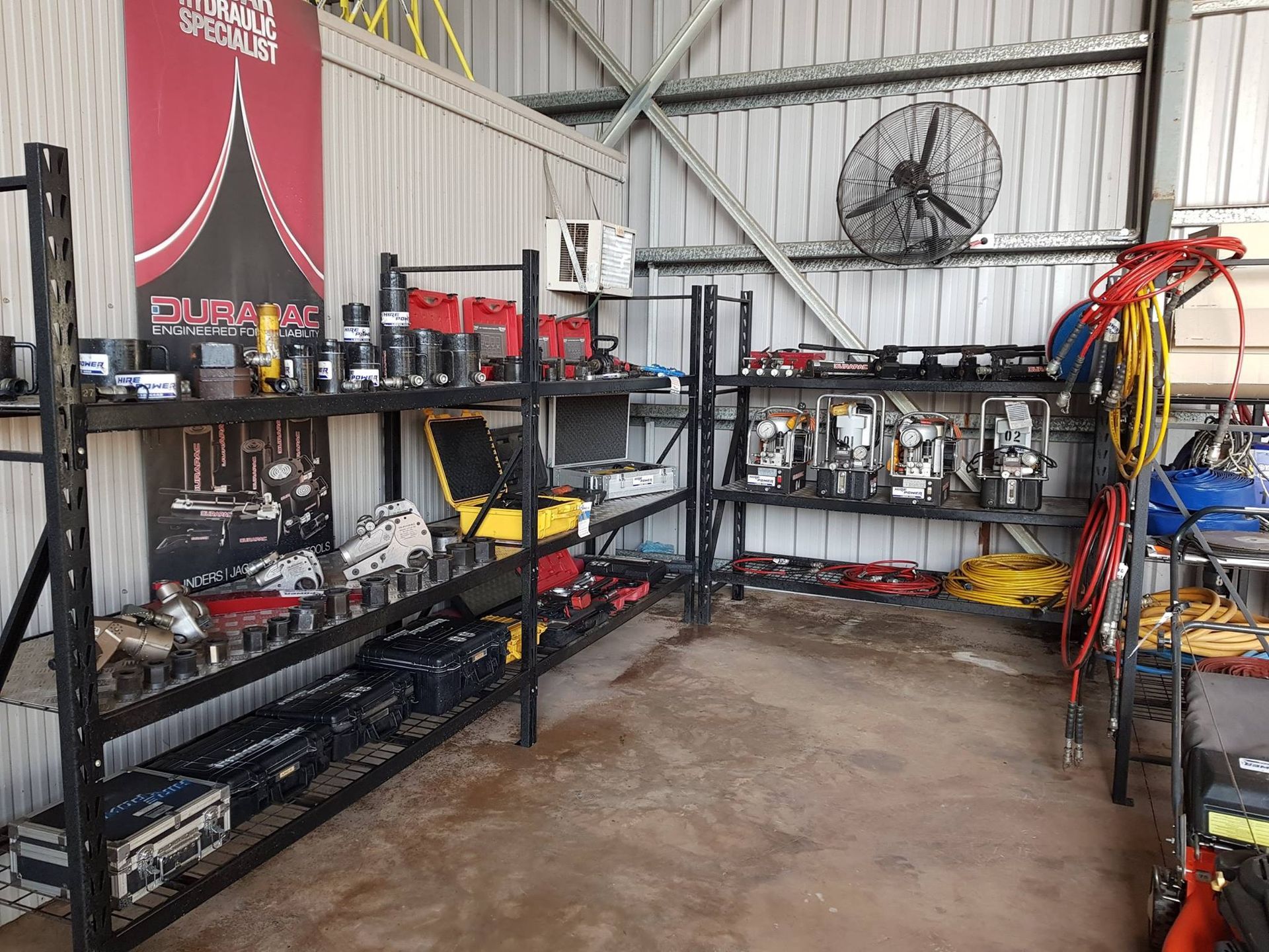 A Warehouse Filled with Lots of Tools — Hire Power NT in Berrimah, NT