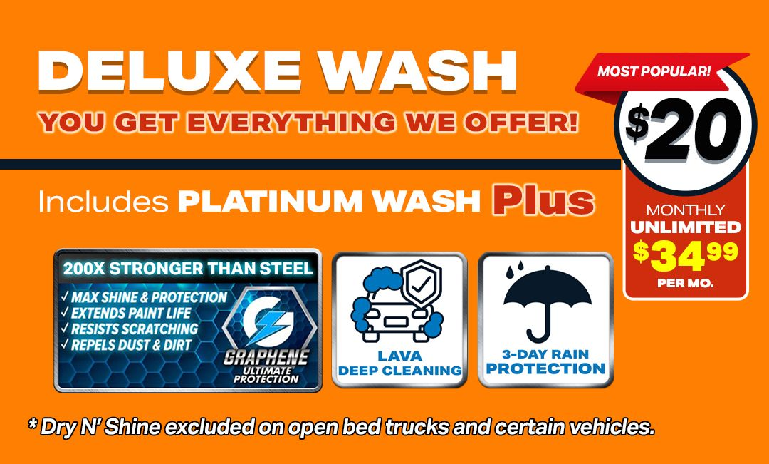Get the Deluxe Car Wash at 5 star express car wash in Bellflower, CA 90706. Free Vacuums