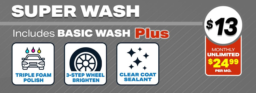 Get the Super Car Wash at 5 star express car wash in Bellflower, CA 90706. Free Vacuums