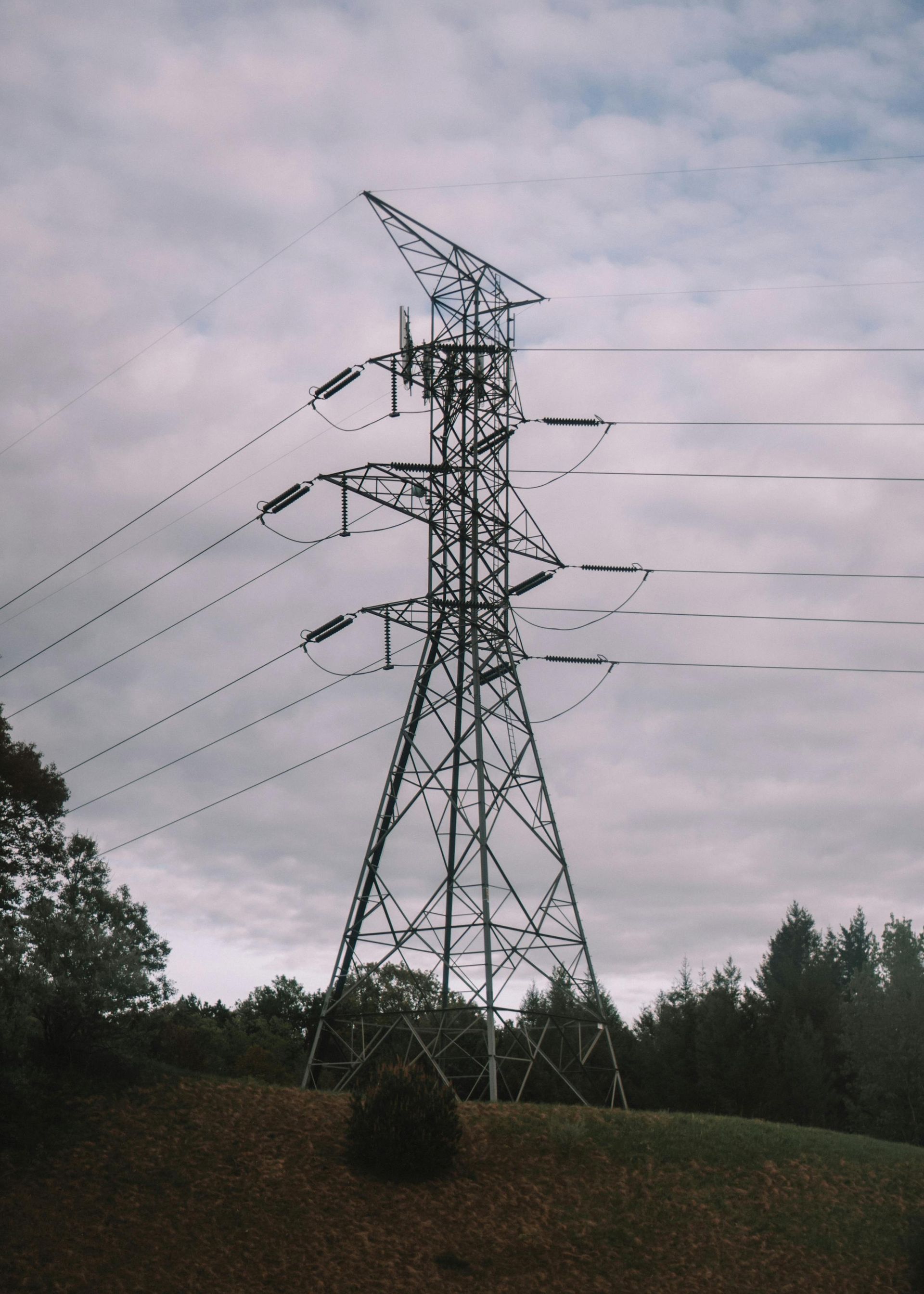 High tension powerlines