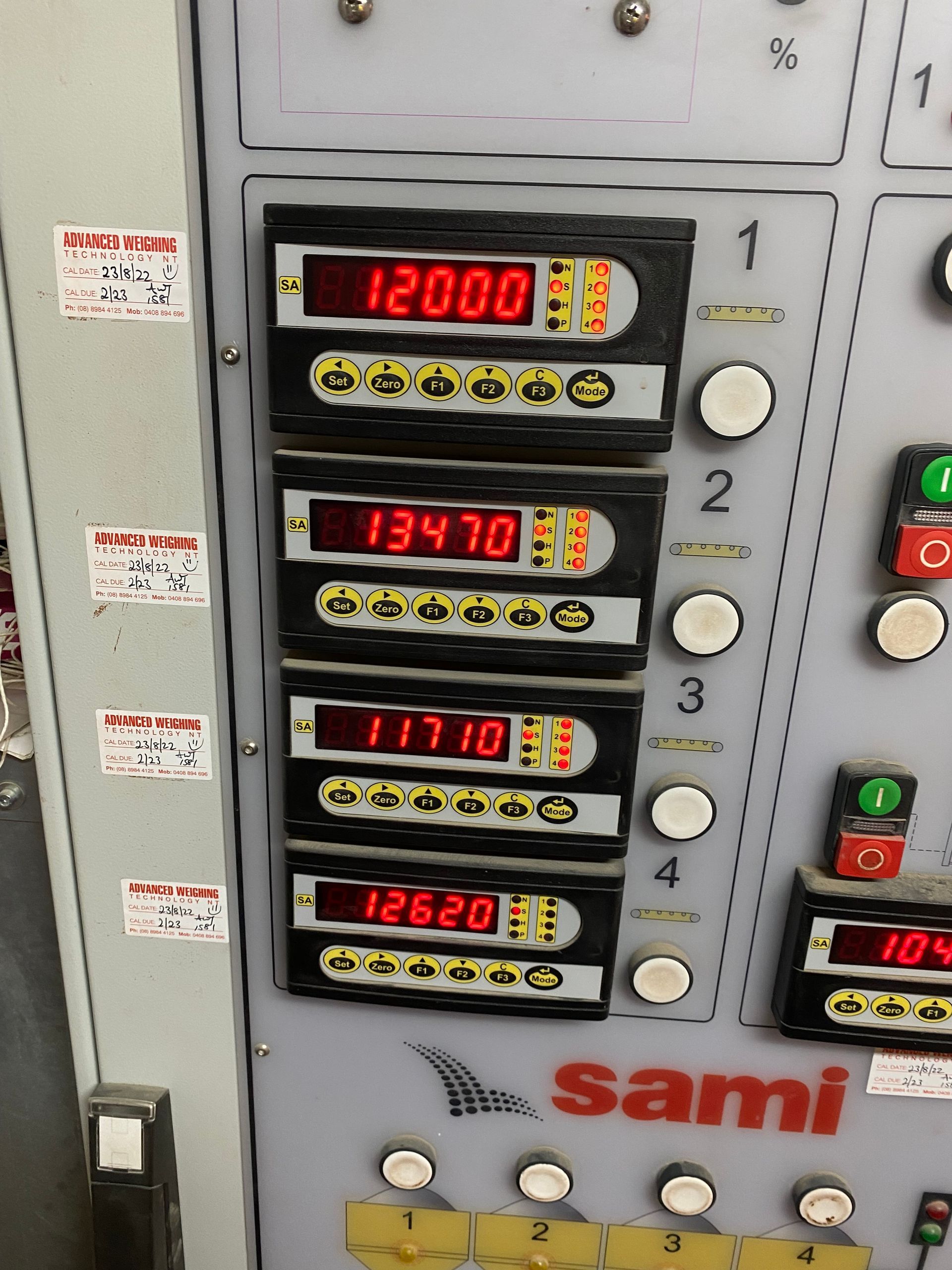 A Control Panel That Says Sami On It — Advanced Weighing Technology NT Pty Ltd In Winnellie, NT