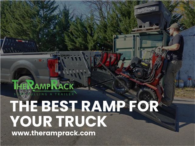 Truck Bed Ramp & Rack System For Lawn Equipment For Sale