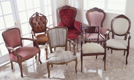 different types of upholstered furniture