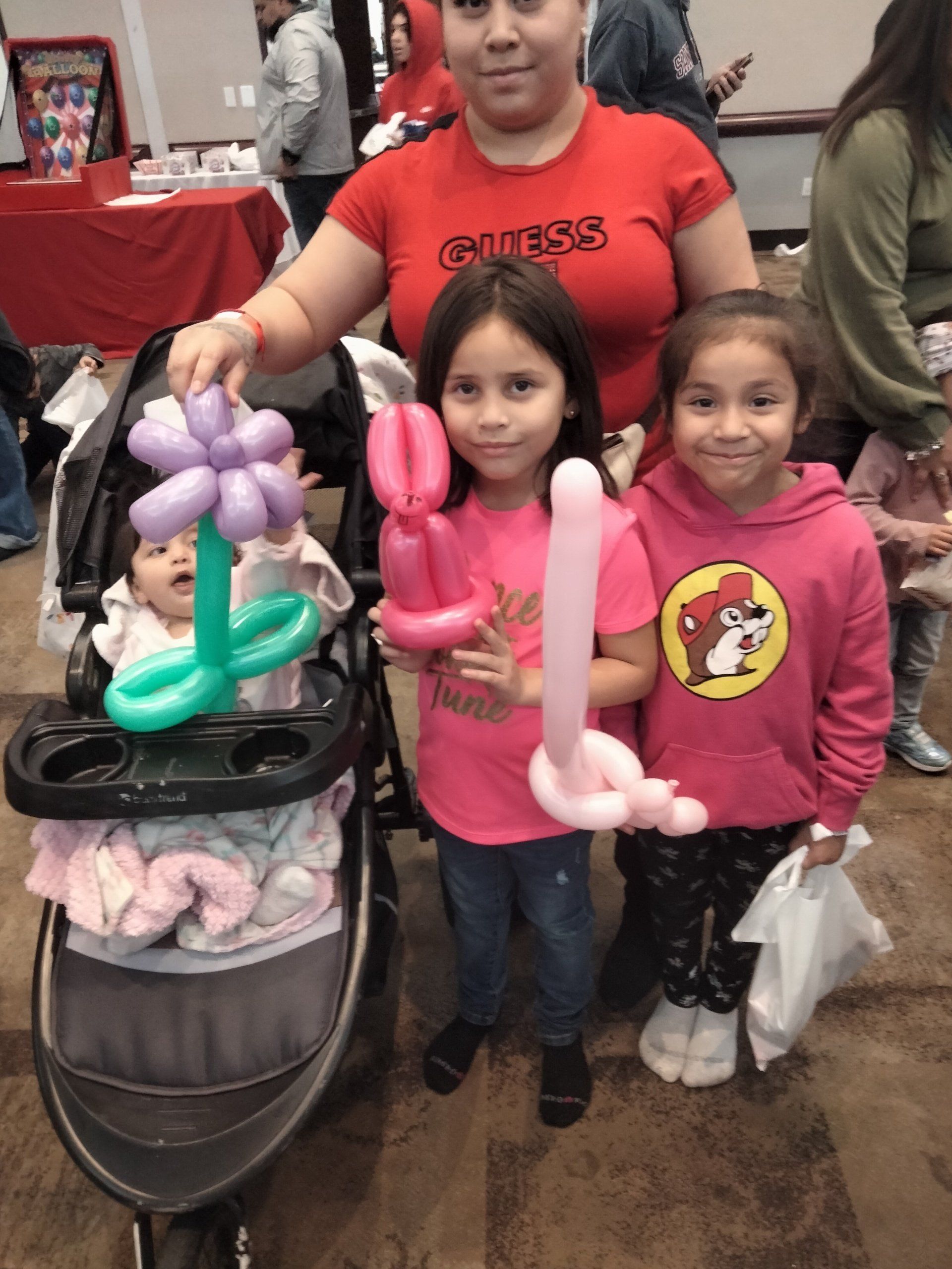 Happy with their  Balloons
