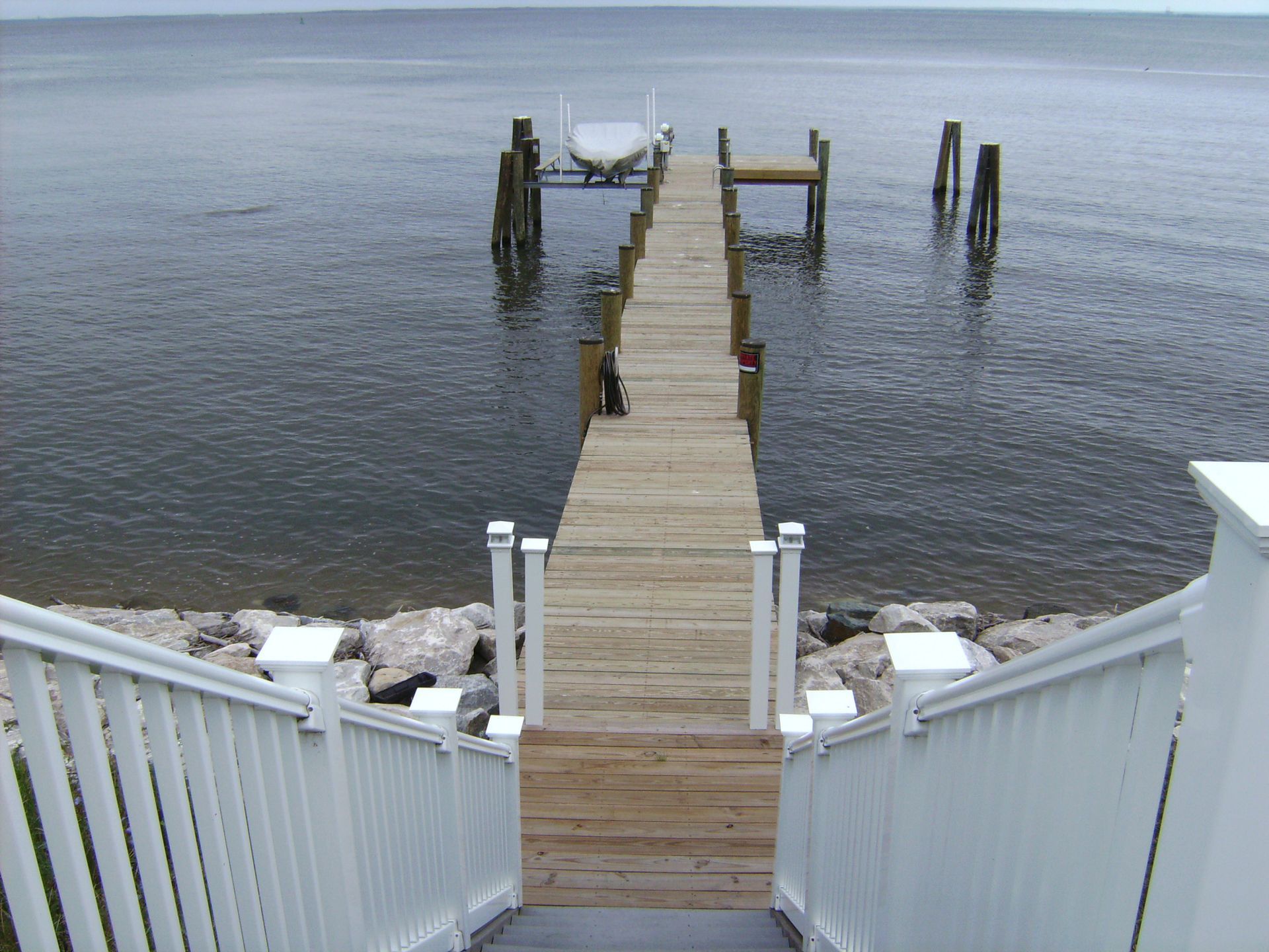 Bulkhead Construction Site Cecilton MD Shoreline