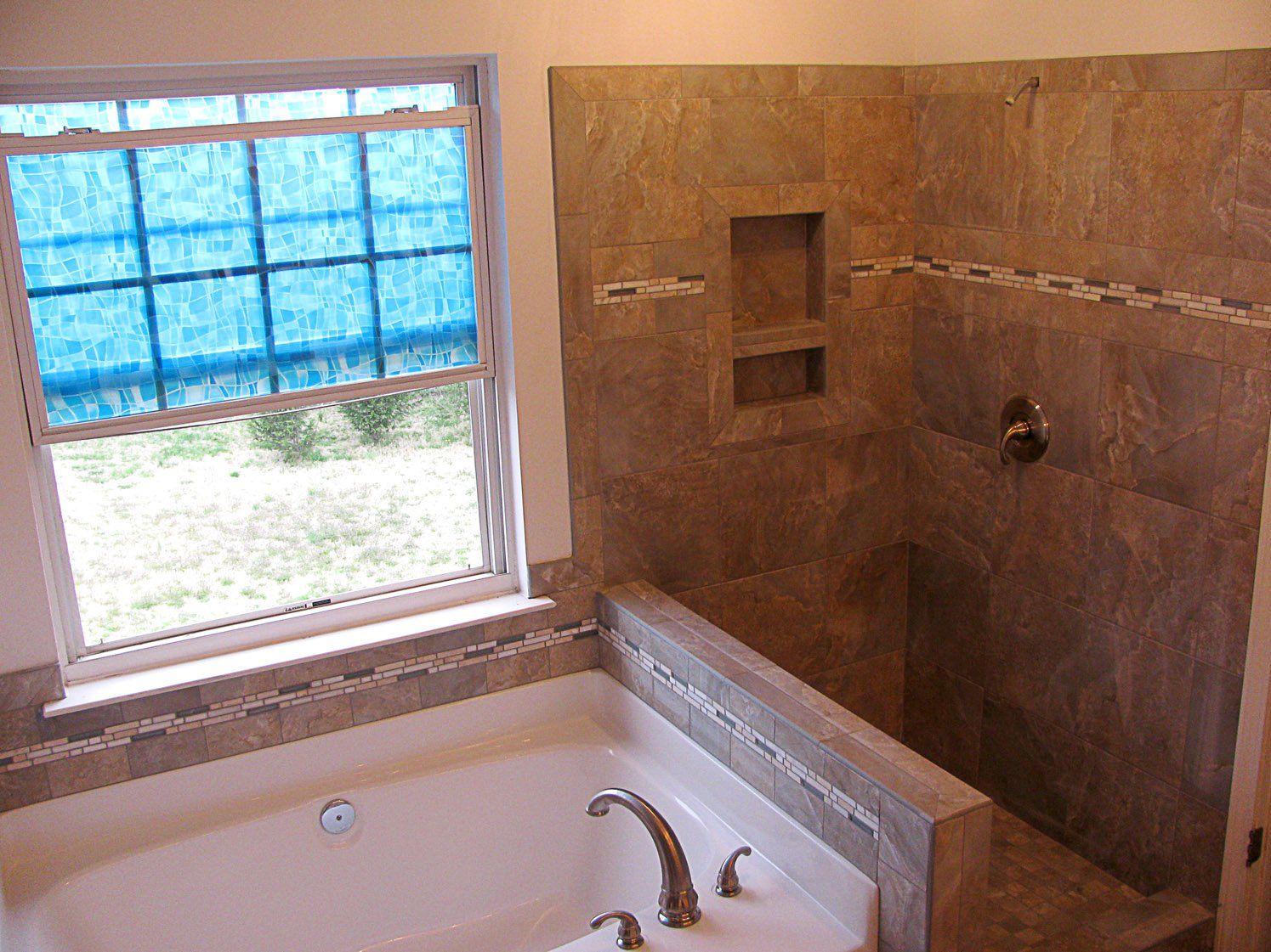 Tub in front of a Window - Remodeling Construction in Fort Mill, SC