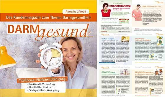 Neue Ausgabe Darmgesund Titelbild 2/2024 und PDF-Download