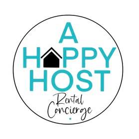 A logo for a happy host rental concierge.