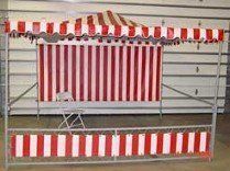 Red and White Stripe Tent