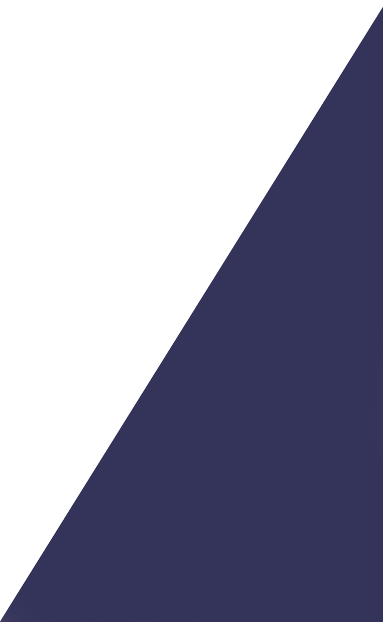White and dark blue abstract triangular shape.