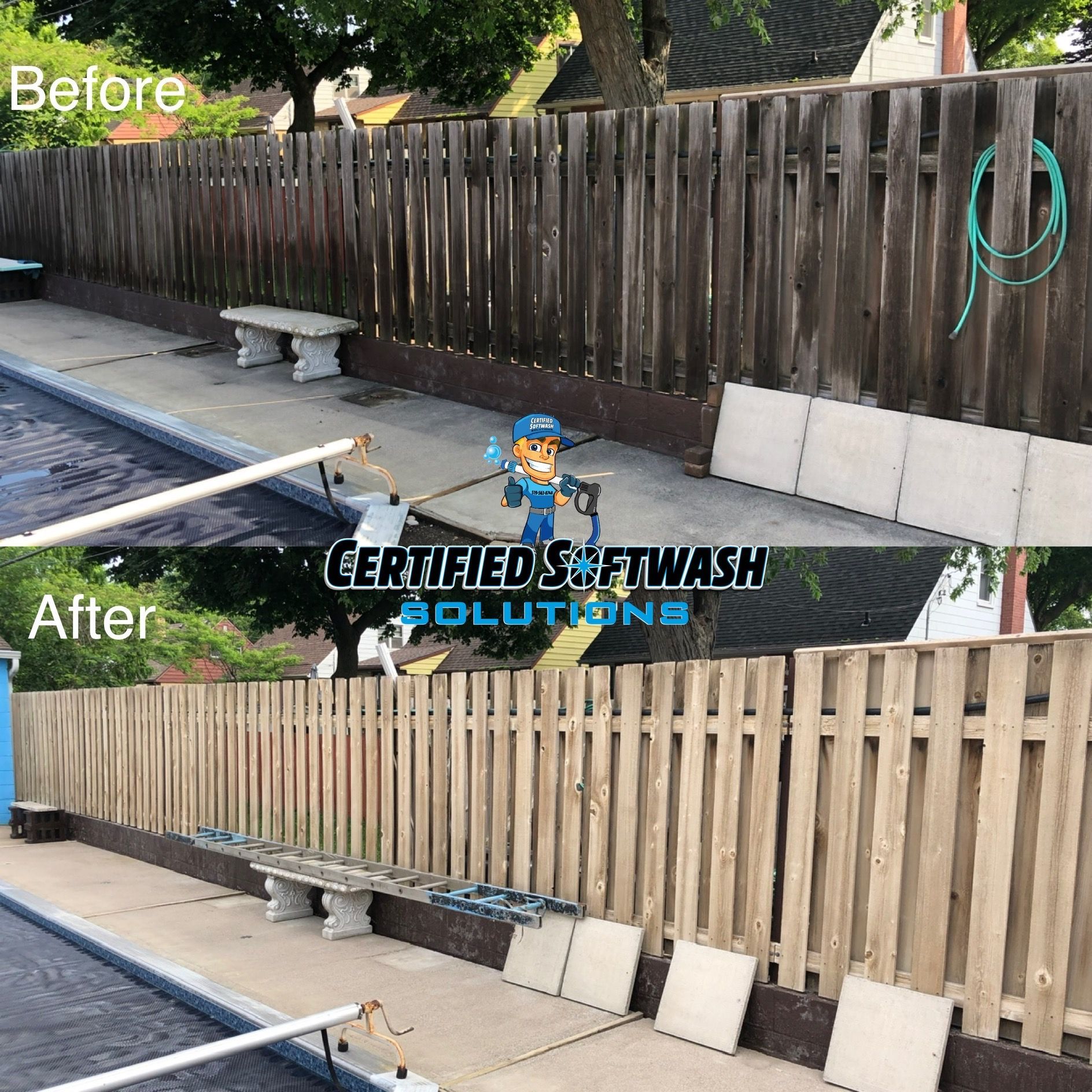 fence washing service