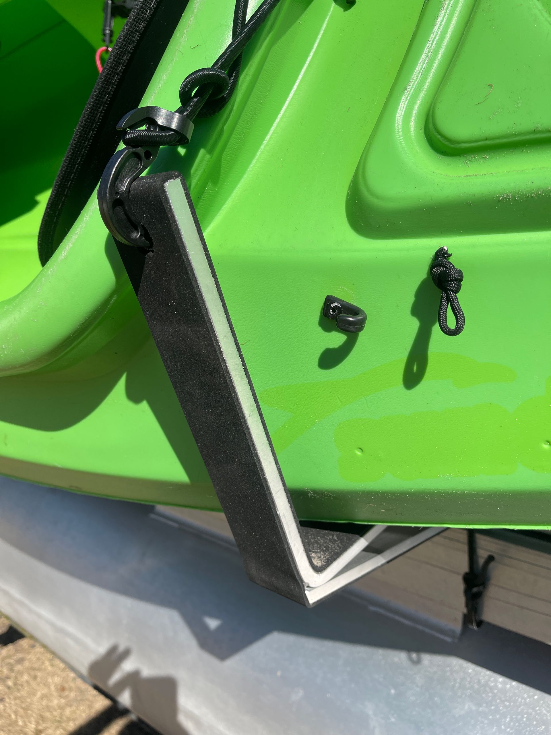 Pontoon Boat Kayak Solution with Storage Rack